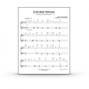 In the Bleak Midwinter Sheet Music PDF