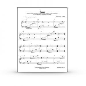 Peace Sheet Music PDF