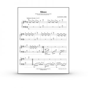Silence Sheet Music PDF