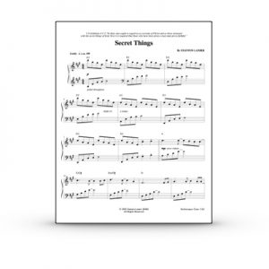 Secret Things Sheet Music PDF