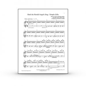 Hark the Herald Angels Sing / Simple Gifts Sheet Music PDF