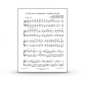 O Little Town of Bethlehem / Handel's Messiah Sheet Music PDF