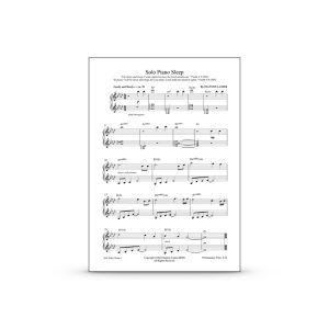 Solo Piano Sleep Sheet Music PDF